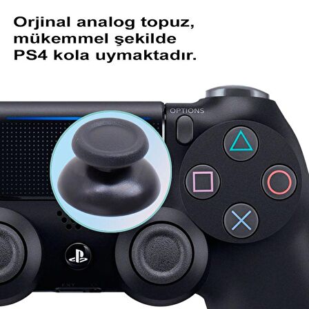 1 Adet PS4 Analog Topuz Orjinal Yedek Parça PS v1 v2 Tüm PS4 Kollara Uyumlu PS4 Analog Thumb Stick