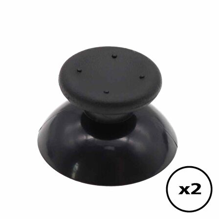 2 ADET XBOX 360 Analog Başlık XBOX 360 Topuz Siyah Renk XBOX 360 Kol Tamiri Yedek Parça Analog Cap