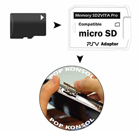 Sd2Vita Ps Vita için Hafıza Kartı Adaptörü Vita Hafıza Kartı sd2vita kart