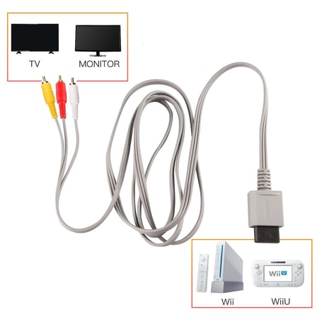 Nintendo Wii U Görüntü Kablosu Wii TV AV Kablosu Wii Aksesuar Wii Wii U Kablo