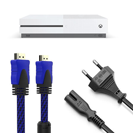 Xbox One S Güç Kablosu Hdmi Örgülü Kablo Set Xbox Aksesuar