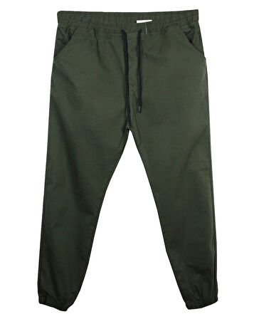 Erkek Büyük Beden Battal Boy 100 Kilo-180 Kilo Arası İçin Uygun Bağcıklı Gabardin Jogger Pantolon