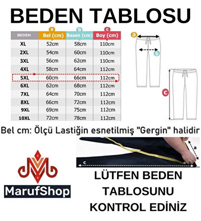 Erkek Büyük Beden Battal Boy 100 Kilo-180 Kilo Arası İçin Uygun Bağcıklı Gabardin Jogger Pantolon