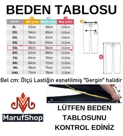 Erkek 118 -156 Kilo Arası İçin Uygun Lastikli Paça Bağcıklı Battal Boy Gabardin Pantolon Toprak