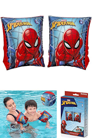 Spiderman Çocuk Şişme Kolluk Örümcek Adam Deniz Plaj Yüzme Kolluğu Oyuncak