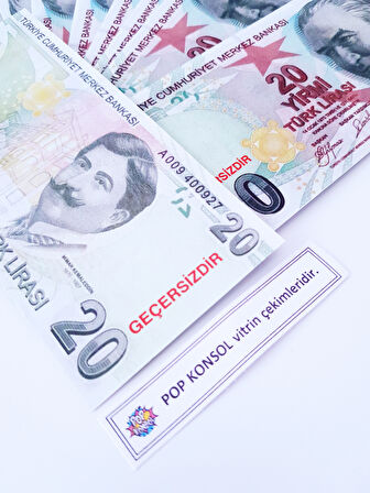 50 Adet Karışık Geçersiz Para Parti Şaka Düğün Oyun Parası Türk Lirası