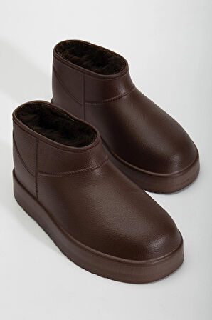 Kadın Su Geçirmez Kürklü Soğuk Havaya Dayanıklı Kaymaz Eva Taban Yağmur Ve Kışlık Bot