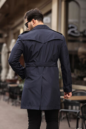 UZUN BELİ KEMERLİ APOLETLİ  TRENÇKOT & PARDESÜ