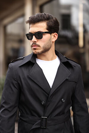 UZUN BELİ KEMERLİ APOLETLİ  TRENÇKOT & PARDESÜ