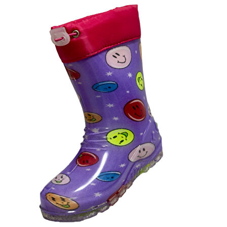 İÇİ TERMAL TÜYLÜ DIŞI LASTİK UZUN ÇİZME SU GEÇİRMEZ DAYANIKLI KAYMAZ TABAN (24-37 NUMARA)