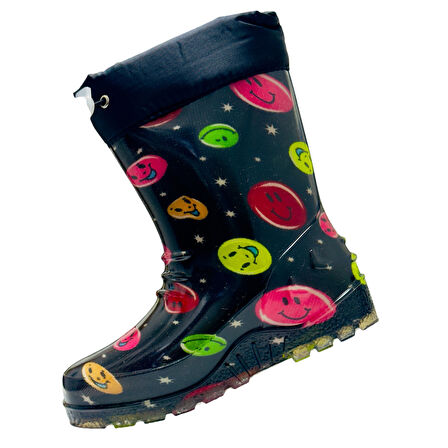 İÇİ TERMAL TÜYLÜ DIŞI LASTİK UZUN ÇİZME SU GEÇİRMEZ DAYANIKLI KAYMAZ TABAN (24-37 NUMARA)