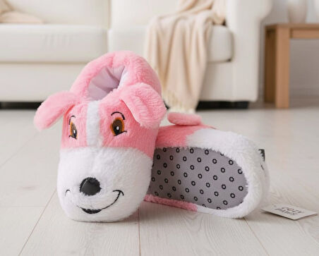 UNİSEX YUMUŞAK TABAN SEVİMLİ KÖPEK PANDUF YETİŞKİN VE ÇOCUK KIZ VE ERKEK  PANDUF