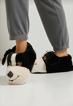 UNİSEX YUMUŞAK TABAN SEVİMLİ KÖPEK PANDUF YETİŞKİN VE ÇOCUK KIZ VE ERKEK  PANDUF