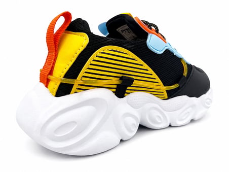 ÇOCUK CANLI RENK KOMBİNASYONLU FUTURİSTİK YAN PANEL DETAYLI BAĞCIKLI STREET STYLE SNEAKER