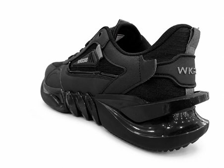 ERKEK SİYAH KALIN TABAN  CHUNKY SNEAKER GÜNLÜK SPOR AYAKKABI AİR TABANLI