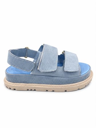 KADIN YÜKSEK TABAN (( 4CM) ÇİFT BANTLI RAHAT ŞIK KONFORLU SANDALET