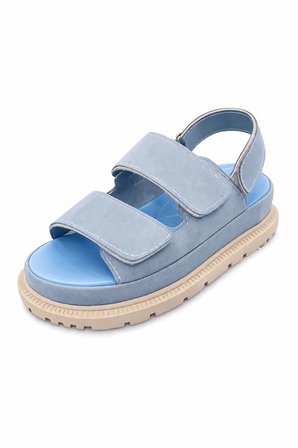 KADIN YÜKSEK TABAN (( 4CM) ÇİFT BANTLI RAHAT ŞIK KONFORLU SANDALET