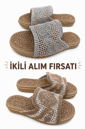 KADIN DANTEL ÖRGÜ DETAYLI ŞIK RAHAT HAFİF TERLİK