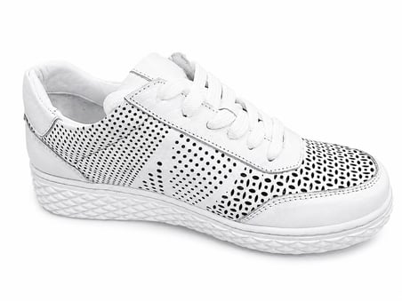 KADIN HAKİKİ DERİ NEFES ALAN ORTOPEDİK KONFOR YAN FERMUAR DETAYLI SNEAKER