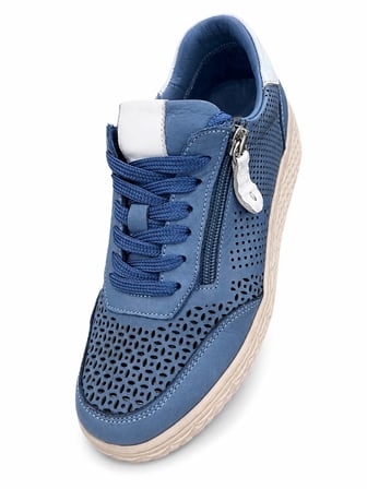 KADIN HAKİKİ DERİ NEFES ALAN ORTOPEDİK KONFOR YAN FERMUAR DETAYLI SNEAKER