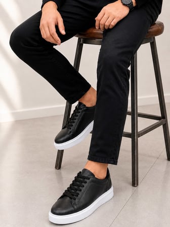 Erkek Hakiki Deri Sneaker