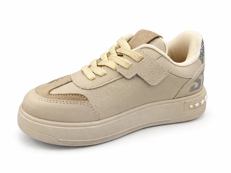 KIZ ÇOCUK SİMLİ YILDIZ DETAYLI CIRTLI SNEAKER SPOR AYAKKABI