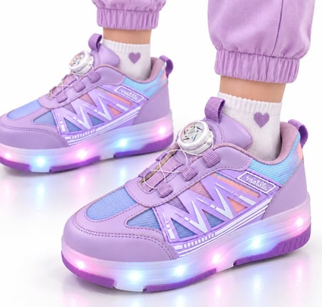 KIZ ÇOCUK MEKANİZMA BAĞCIKLI PATENLİ SNEAKER