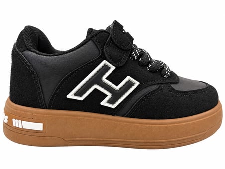 ÇOCUK (26-35 NUMARA) BAĞCIKLI IŞIKLI KAHVERENGİ TABANLI ŞIK RAHAT SNEAKER