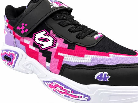ÇOCUK CIRT BANTLI KALIN TABANLI PİKSEL 3D DESENLİ CRAFT TARZI SNEAKER