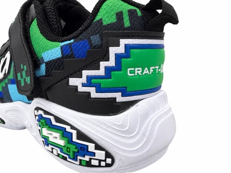 ÇOCUK CIRT BANTLI KALIN TABANLI PİKSEL 3D DESENLİ CRAFT TARZI SNEAKER
