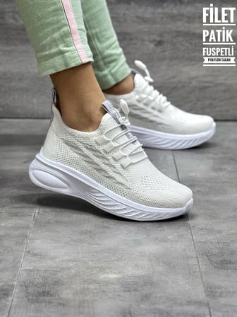 TUTİNOM TRİKO ÇORAPLI LASTİK BAĞCIKLI SNEAKER ÇOCUK AYAKKABISI