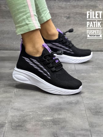 TUTİNOM TRİKO ÇORAPLI LASTİK BAĞCIKLI SNEAKER ÇOCUK AYAKKABISI