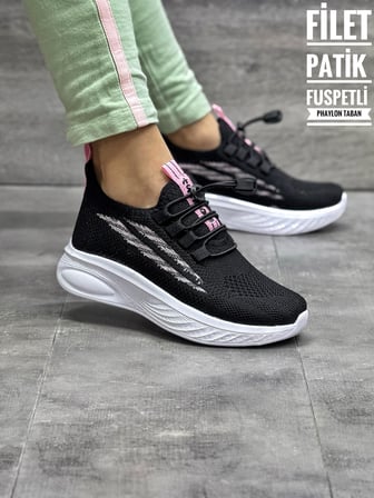 TUTİNOM TRİKO ÇORAPLI LASTİK BAĞCIKLI SNEAKER ÇOCUK AYAKKABISI