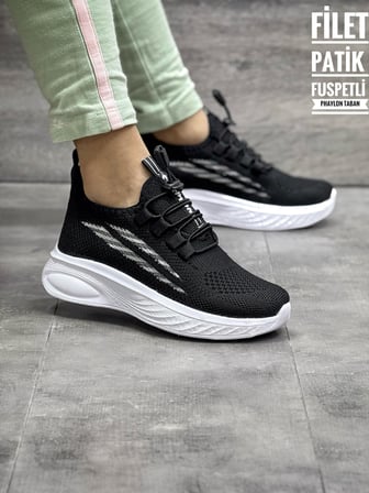 TUTİNOM TRİKO ÇORAPLI LASTİK BAĞCIKLI SNEAKER ÇOCUK AYAKKABISI