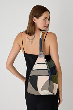 ÖZEL TASARIM HAKİKİ DERİ SIRT VE KOL ÇANTASI FONKSİYONEL ÇANTA