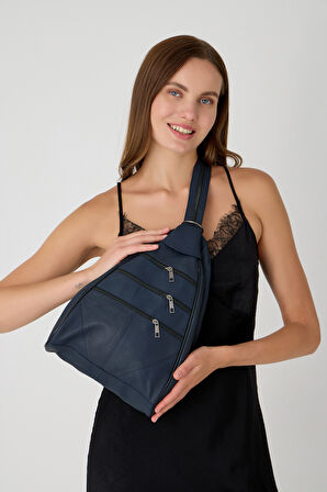 ÖZEL TASARIM HAKİKİ DERİ SIRT VE KOL ÇANTASI FONKSİYONEL ÇANTA