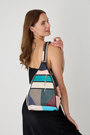 ÖZEL TASARIM HAKİKİ DERİ SIRT VE KOL ÇANTASI FONKSİYONEL ÇANTA