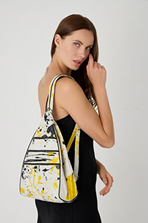 ÖZEL TASARIM HAKİKİ DERİ SIRT VE KOL ÇANTASI FONKSİYONEL ÇANTA