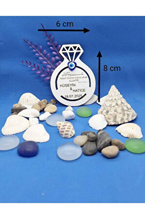 Kişiye Özel Doğal Ahşap Magnet  Etkinlik ve Organizasyon Hediyeliği 10