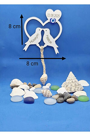 Kişiye Özel Doğal Ahşap Magnet  Etkinlik ve Organizasyon Hediyeliği 15