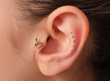 Yılan Piercing-Tragus