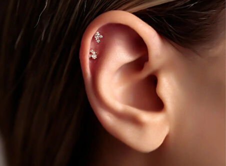 Marq 0,07ct Pırlanta Piercing-Tragus