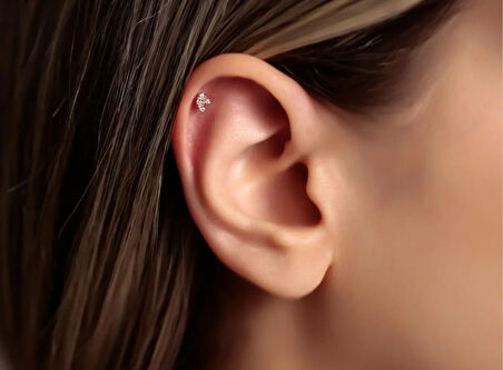 Marq 0,07ct Pırlanta Piercing-Tragus