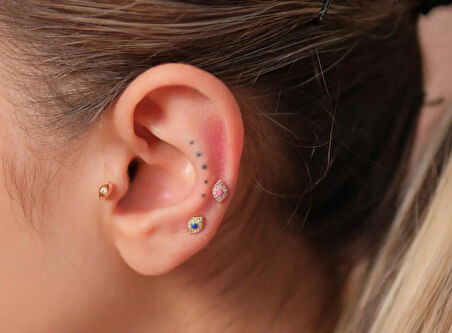 Oculus 0,04ct Pırlanta Piercing-Tragus