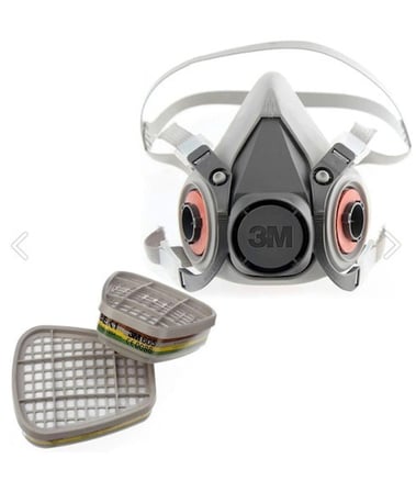 3M 6200 Yarım Yüz Maskesi Ve 6059 Abek1 Maske Filtresi