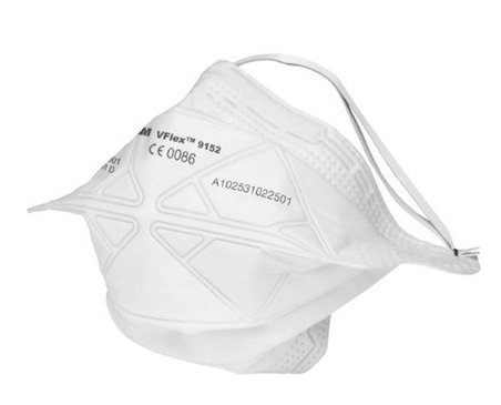 3M™ VFlex™9152E FFP2 Partikül Toz Maskesi, Ventilsiz 12 ADET
