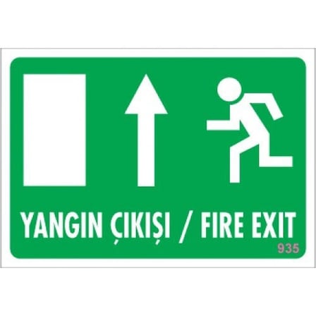 Pvc Levha quot;Yangın Çıkışıquot; 17,5*25 cm