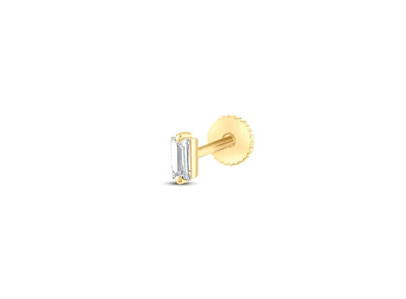 Bagy 0,07ct Baget Pırlanta Piercing-Tragus