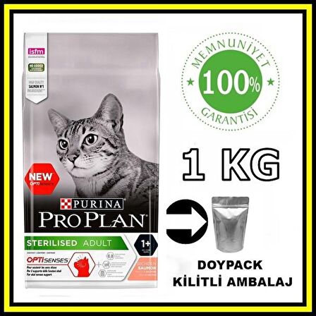 ProPlan sterilised somonlu kısırlaştırılmış kedi maması 1 kg açık mama