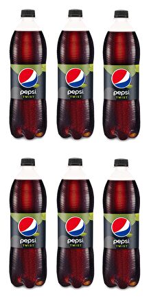 Pepsi Twist Limon Aromalı Şekersiz Kola 1 Lt X 6 Adet